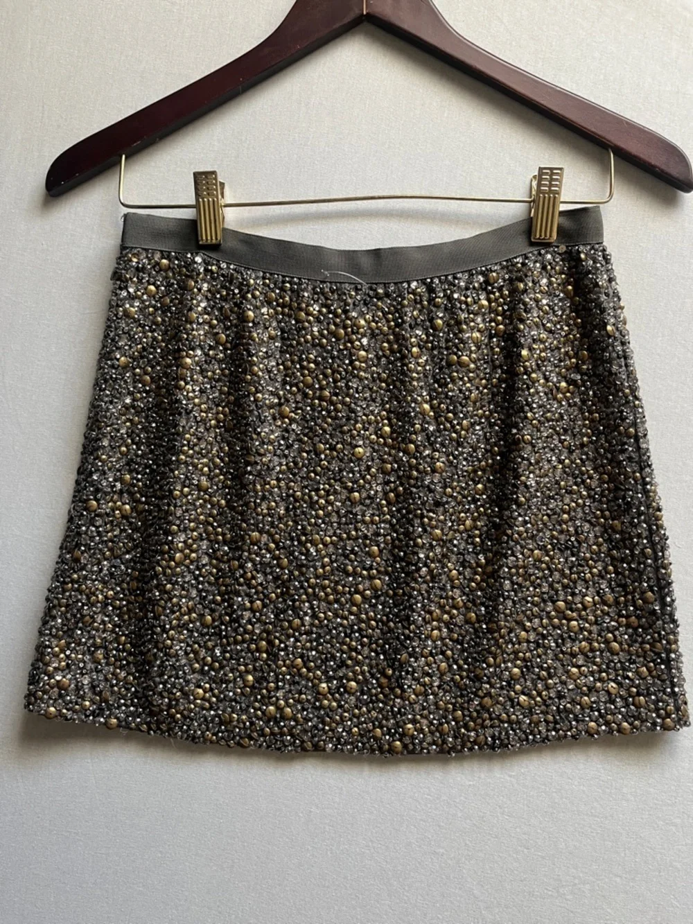 Haute Hippie Beaded Silk Mini Skirt Embellished XS - Picture 3 of 10